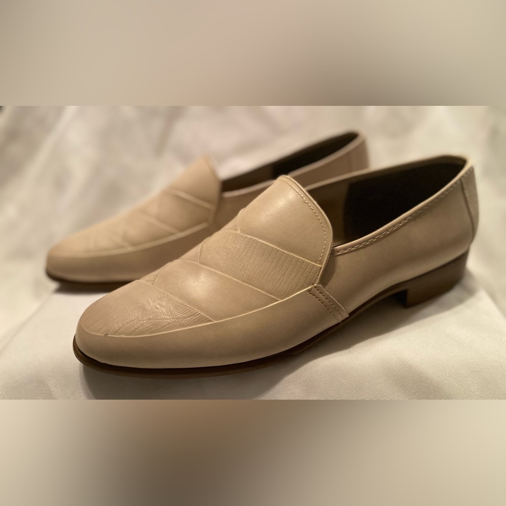 Mens Dress Shoes Size 10 JB Dress Off White Beige Made in USA